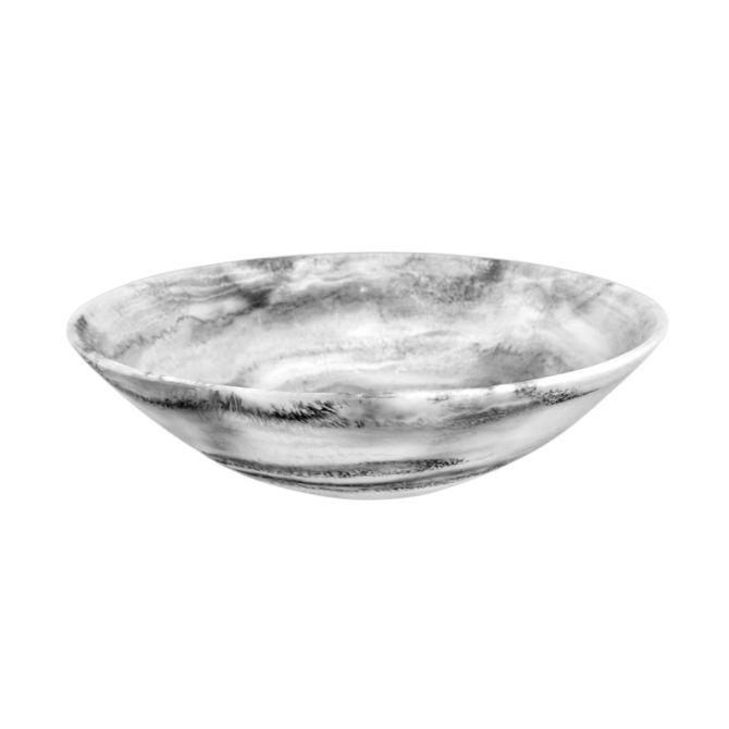 Nashi Everyday Medium Bowl, Black Swirl