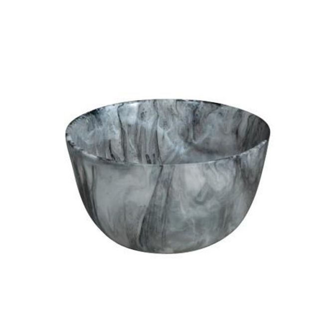 Nashi Medium Deep Bowl, Black Swirl