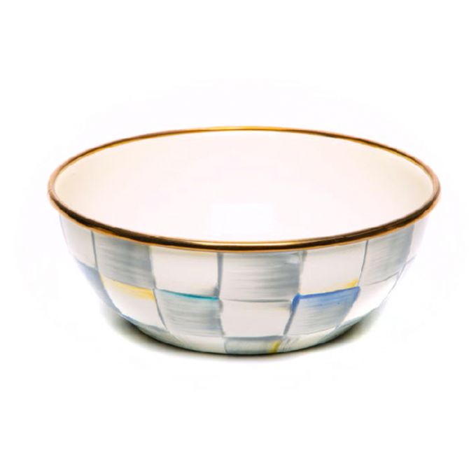 MacKenzie-Childs Sterling Check Everyday Bowl