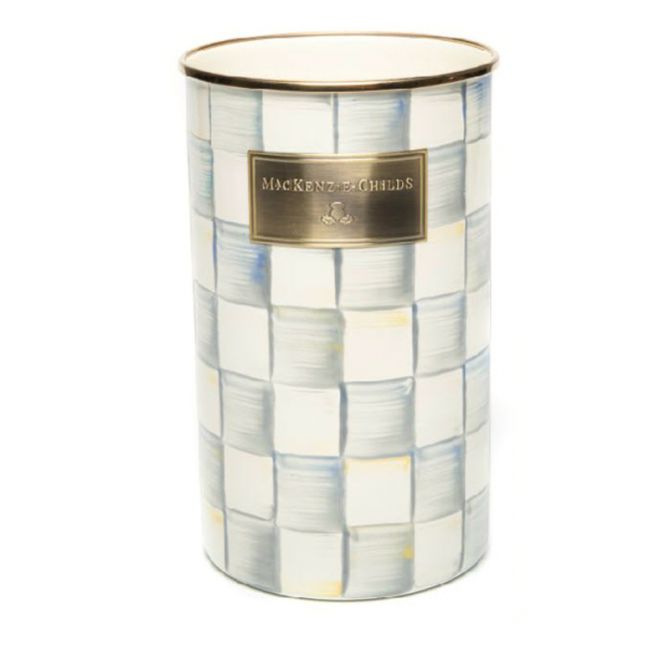 MacKenzie-Childs Sterling Check Utensil Holder