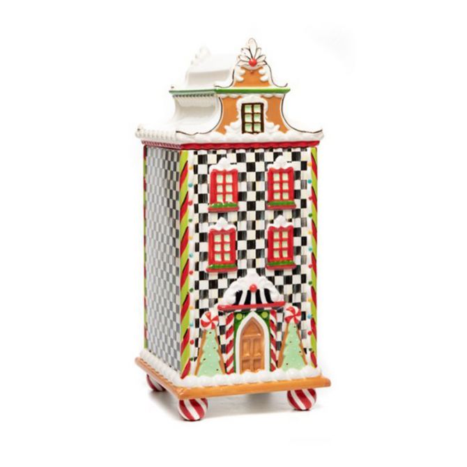 MacKenzie-Childs Candy Cottage Canister, Townhouse