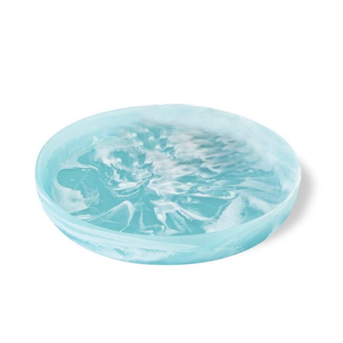 Nashi Round Medium Platter, Aqua