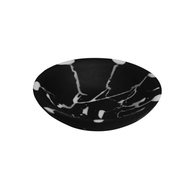 Nashi Small Everyday Bowl, Black with White Splatter