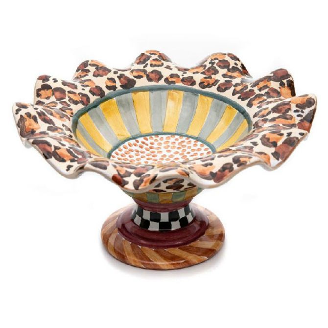 MacKenzie-Childs Leopard Compote