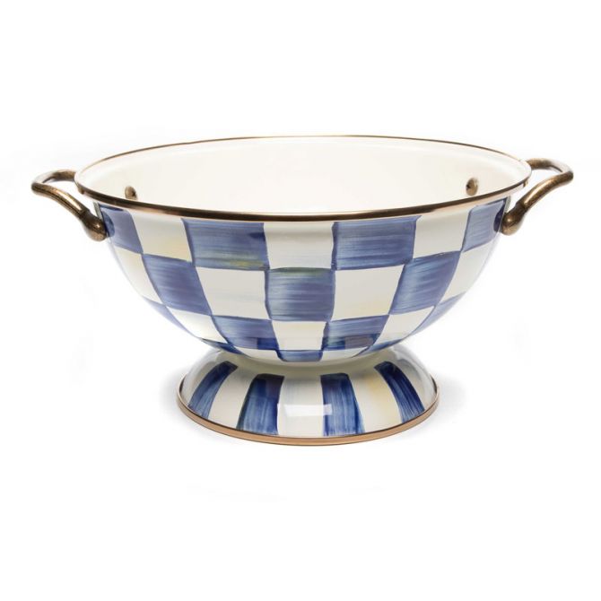 MacKenzie-Childs Royal Check Enamel Almost Everything Bowl