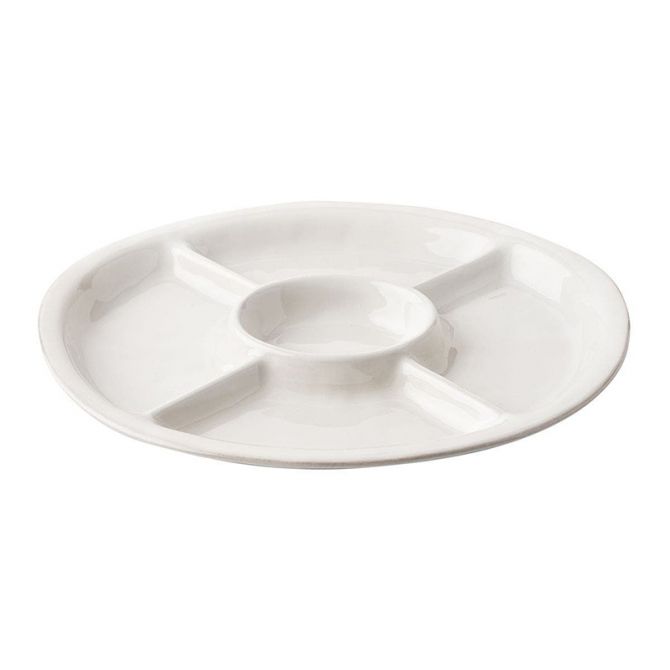 Juliska Puro Crudite Platter, Whitewash