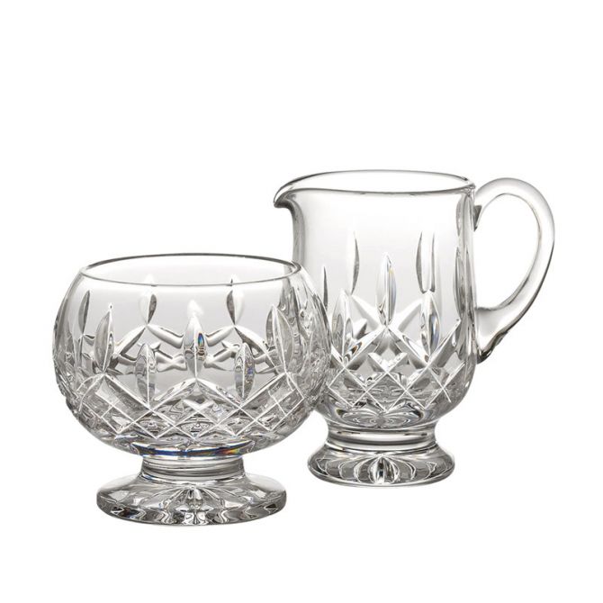 Waterford Lismore Footed Sugar and Creamer