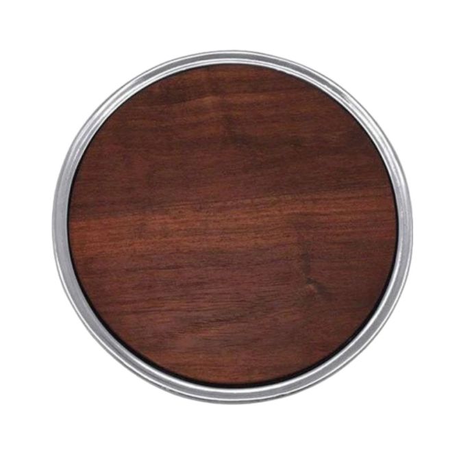 Mariposa Signature Round Cheese Board with Dark Wood Insert