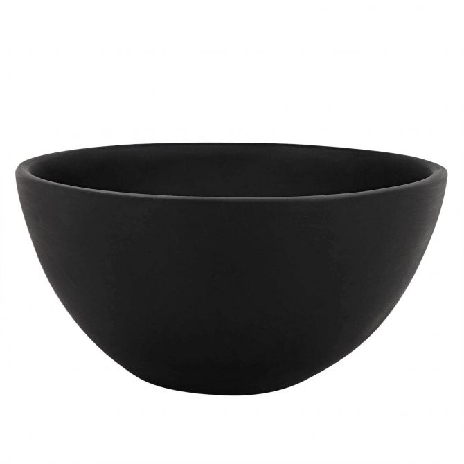 NASHI Solid Black Wave Sm Bowl