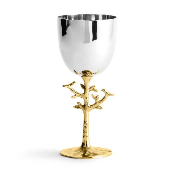 Michael Aram Tree of Life Gold Tone Kiddush Cup