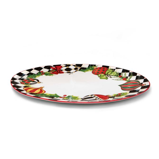 MacKenzie-Childs Deck the Halls Serving Platter