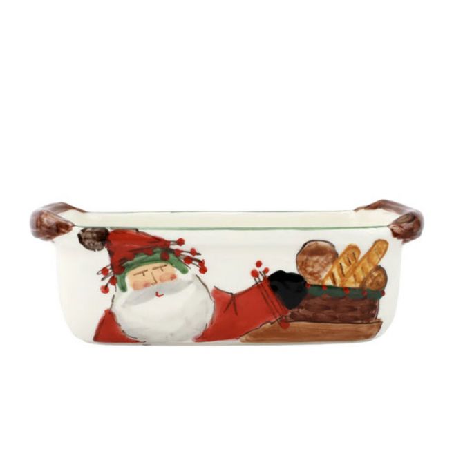 Vietri Old St. Nick Loaf Pan