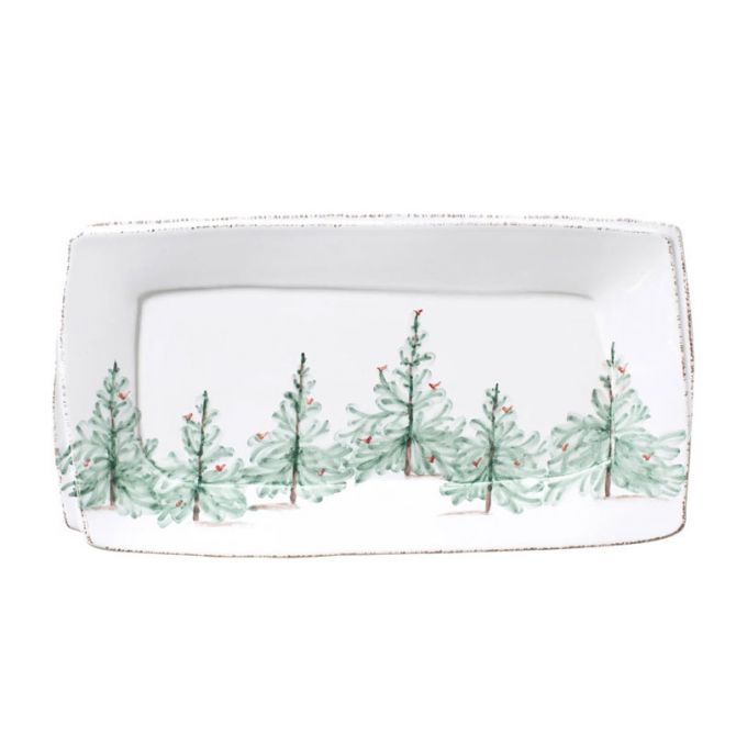 Vietri Melamine Lastra Holiday Rectangular Platter