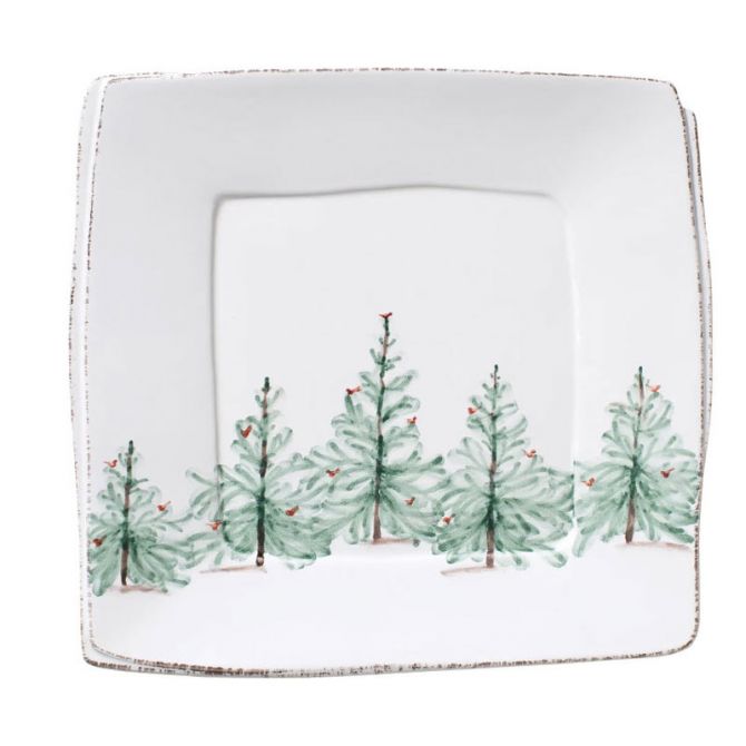 Vietri Melamine Lastra Holiday Square Platter