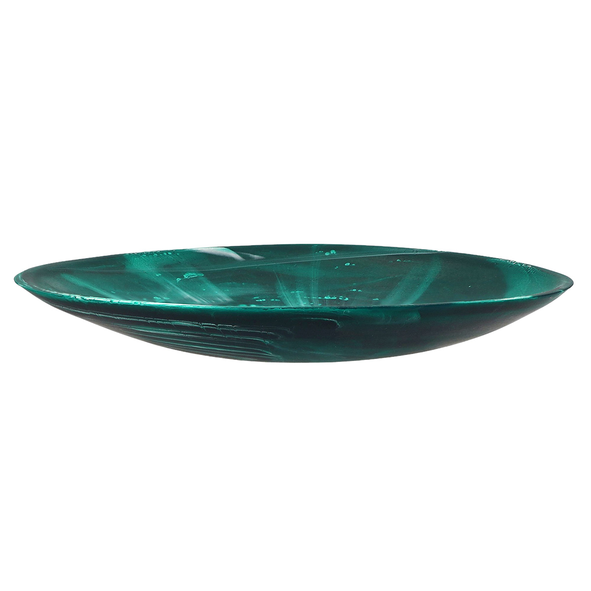 Nashi Everyday Platter, Emerald Green Swirl | C03P01-B82-D | Borsheims