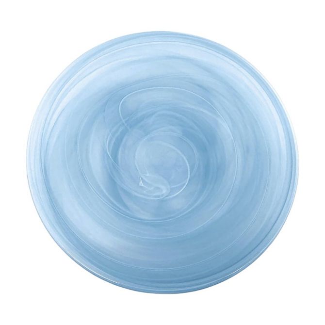 Mariposa Alabaster Charger Plate, Aqua