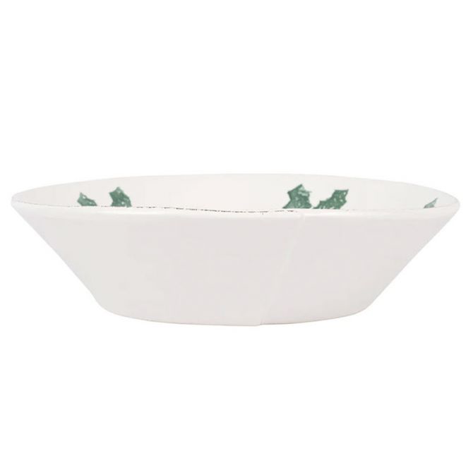 Vietri Lastra Evergreen Shallow Serving Bowl, Large