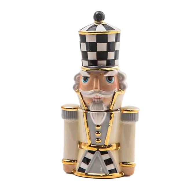 MacKenzie-Childs Glam Up Buckingham Nutcracker Salt and Pepper Set