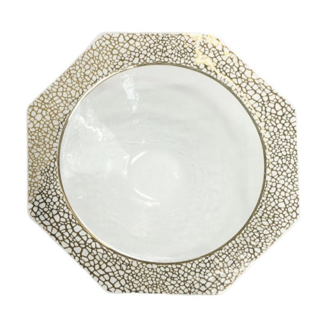 Annieglass Mosaic Large Serving Bowl, Yellow Gold