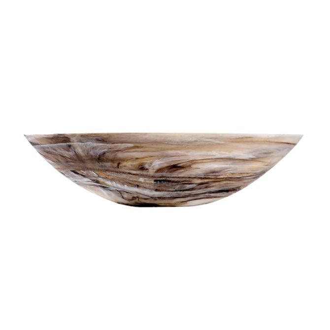 Nashi Large Everyday Bowl, Mocha Swirl