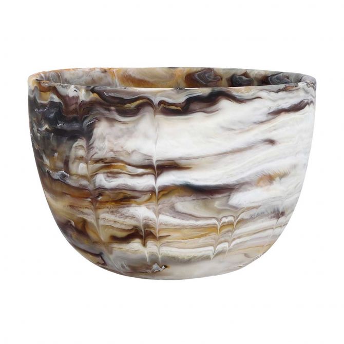 Nashi Medium Deep Bowl, Mocha Swirl