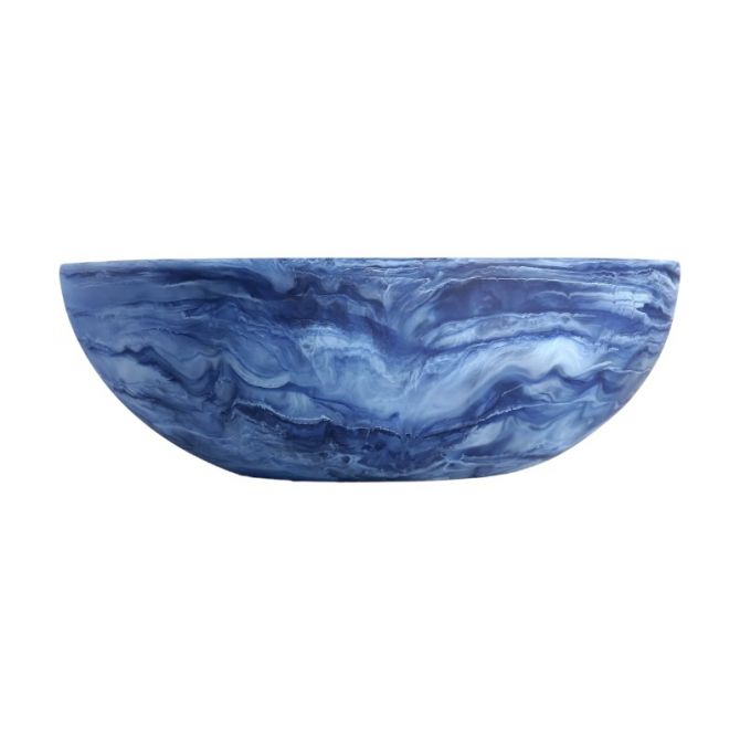 Nashi Large Wave Bowl, Denim Swirl