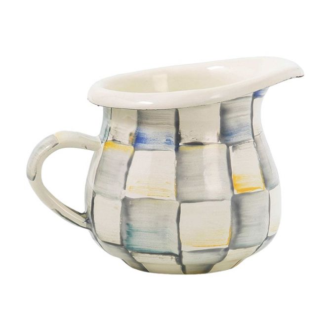 MacKenzie-Childs Sterling Check Little Creamer