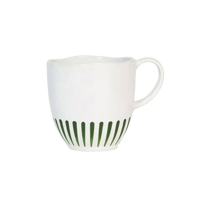 Juliska Sitio Stripe Mug, Basil