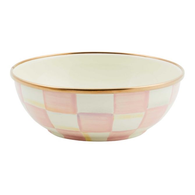 MacKenzie-Childs Rosy Check Everyday Bowl