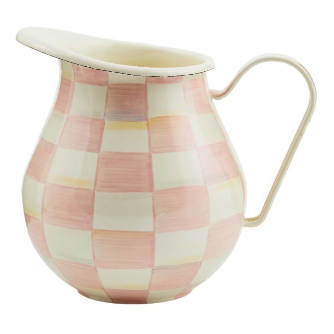 MacKenzie-Childs Rosy Check Pitcher