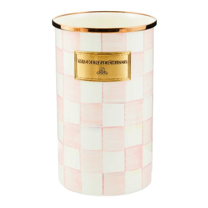 MacKenzie-Childs Rosy Check Utensil Holder