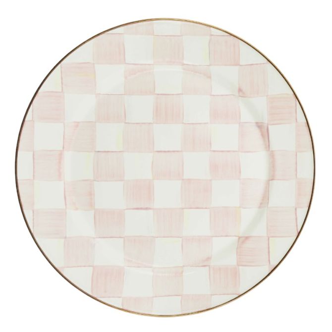 MacKenzie-Childs Rosy Check Charger Plate