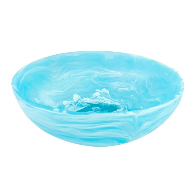 Nashi Large Classic Wave Bowl, Aqua Swirl