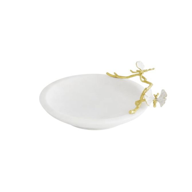 Michael Aram Butterfly Ginkgo Yellow Gold Trinket Dish