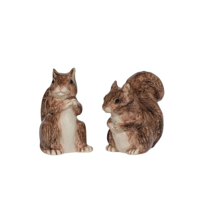 Juliska Clever Creatures Squirrel Salt and Pepper Shakers, Set of 2