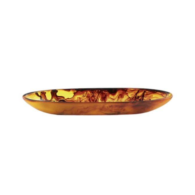 Nashi Medium Classical Boat Bowl, Tortoise Swirl