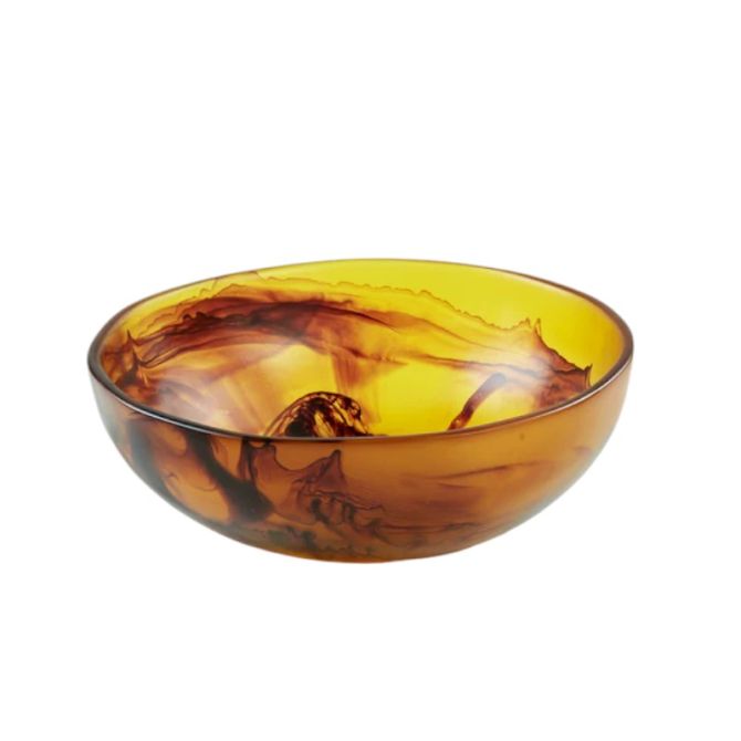 Nashi Medium Classical Wave Bowl, Tortoise Swirl