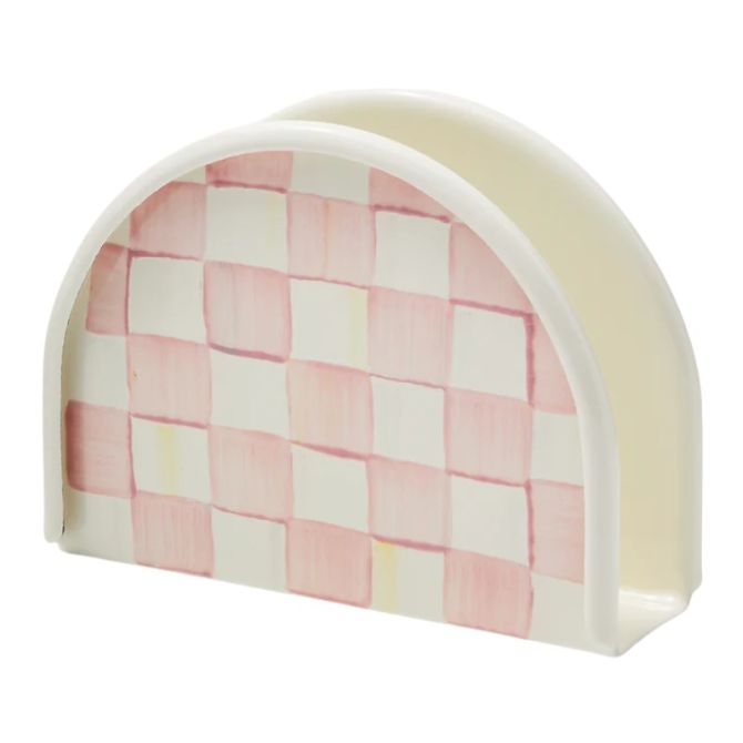 MacKenzie-Childs Rosy Check Napkin Holder