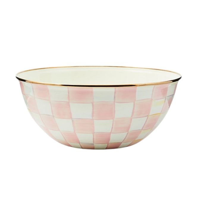 MacKenzie-Childs Rosy Check Large Everyday Bowl