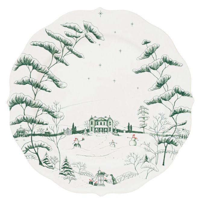 Juliska Country Estate Winter Frolic Charger, Evergreen