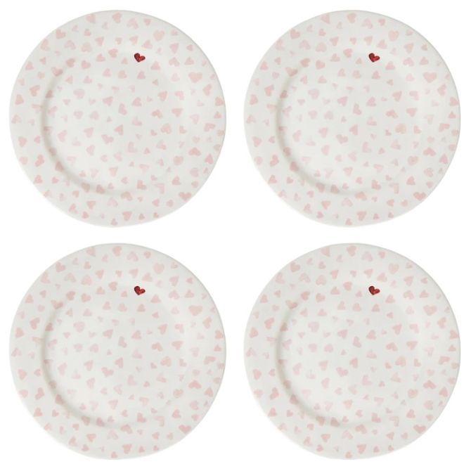 Juliska Love You More Salad Plates, Pink