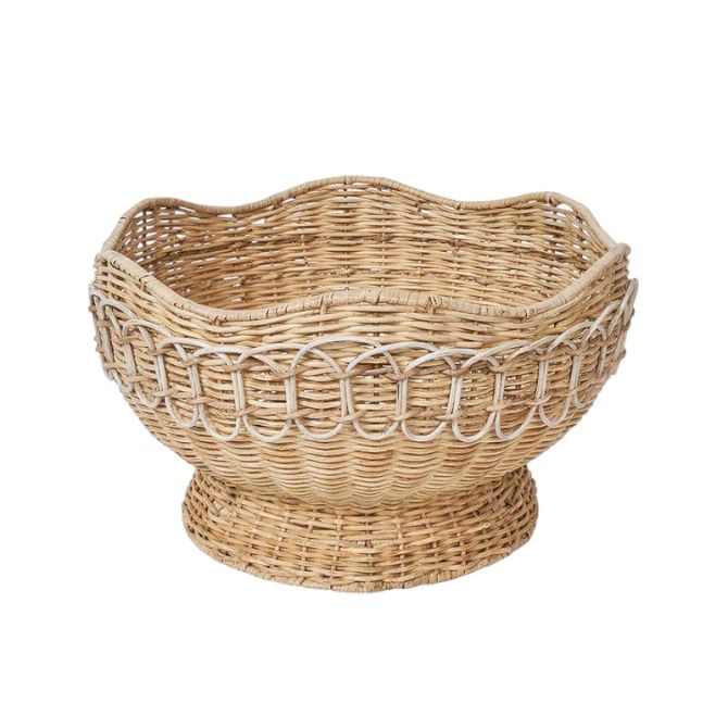 Juliska Provence Rattan 15" Bowl, Whitewash