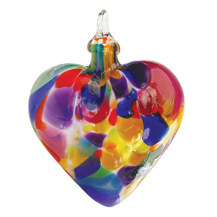 Glass Eye Studio  Fiesta Classic Heart Ornament