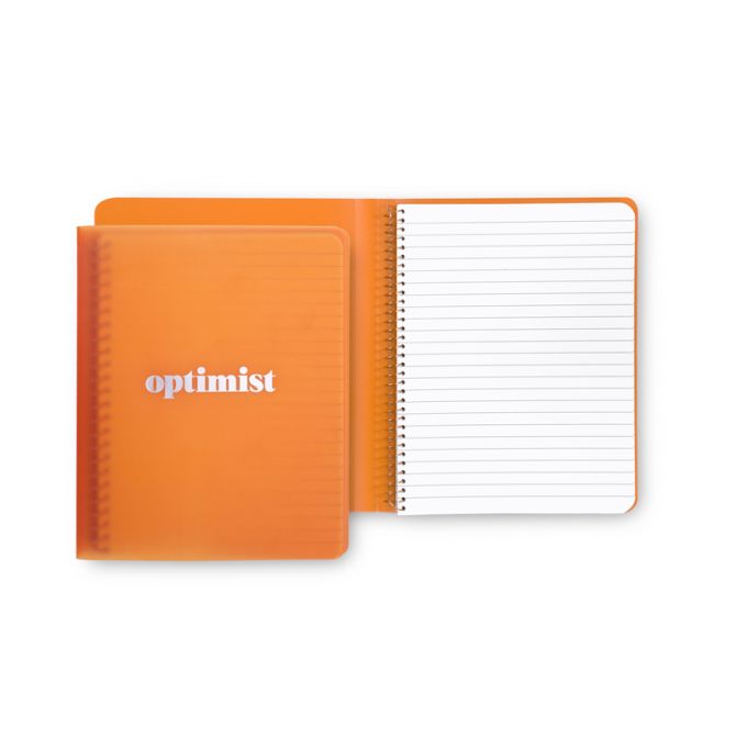 Kate Spade Orange Spiral Notebook, Optimist