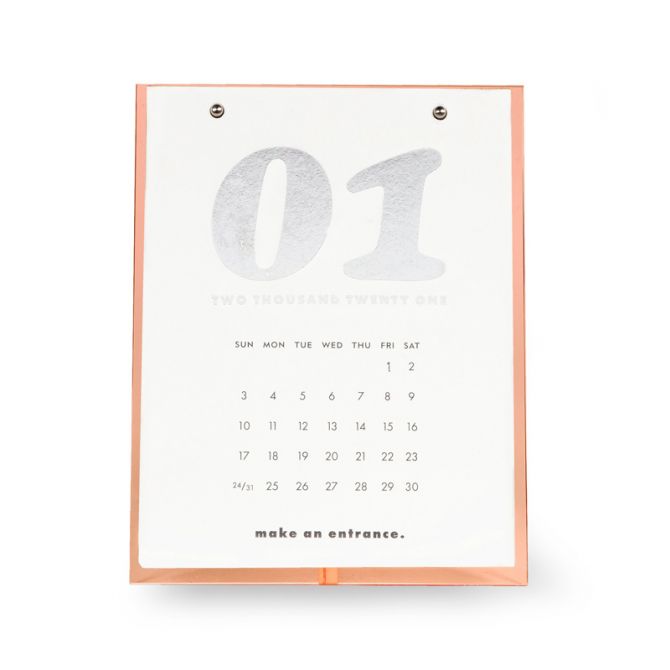 Kate Spade Desktop Calendar, Coral