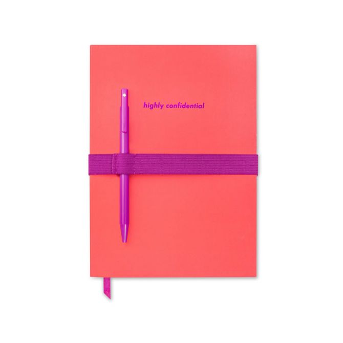 Kate Spade Notebook with Pen, Highly Confidential