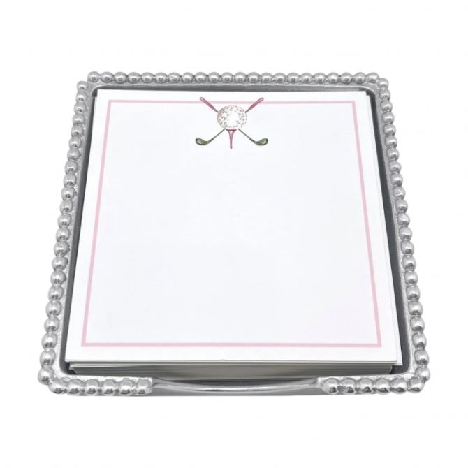 Mariposa Ladies' Golf Beaded Note Pad Set