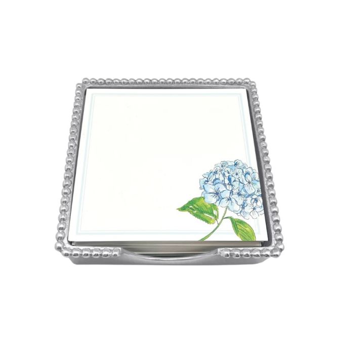 Mariposa Hydrangea Beaded Note Pad Set