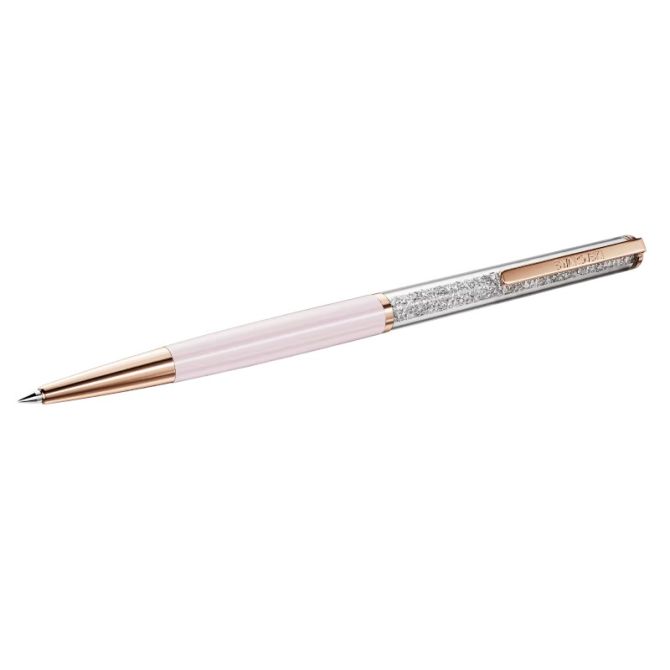 Swarovski Crystalline Silk Ballpoint Pen, Pink and Rose Gold Tone Plated