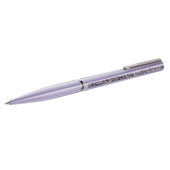 Swarovski Crystal Shimmer Glide Ballpoint Pen, Purple and Chrome Plated